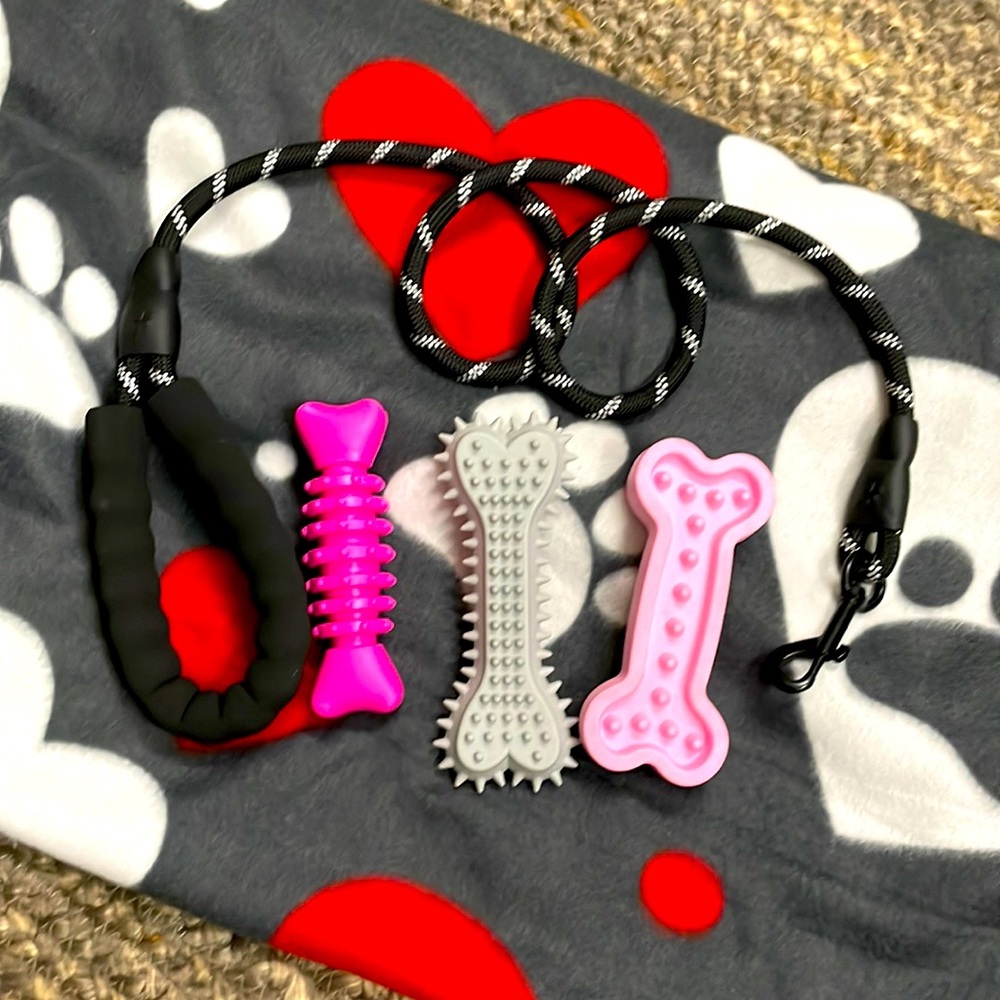 🆕Brand New 🆕🐾 Pet Packs 🐾 Dog Toys & Leash Combo 🆕🦴🐾Medium to Large